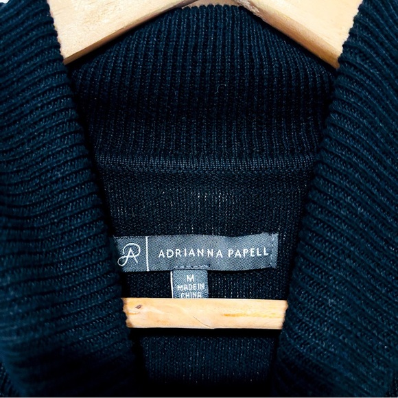 ADRIANNA PAPELL Black turtleneck knit dress | Classic chic * - Picture 3 of 8